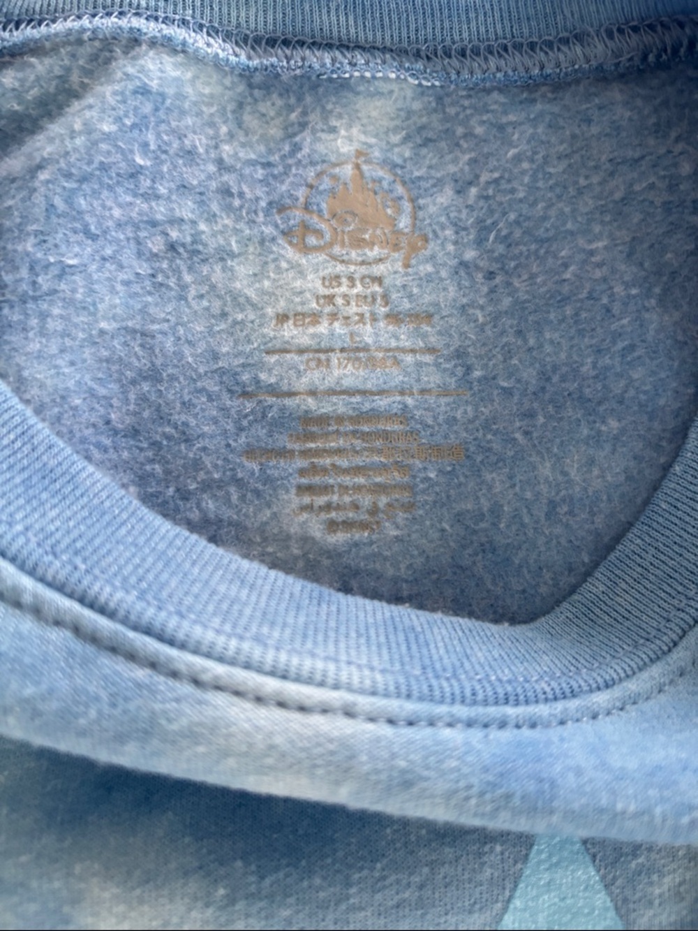 Disney NWOT Blue Tie-Dye Walt Disney Pictures Crewneck Sweatshirt-Firm price - Picture 3 of 5